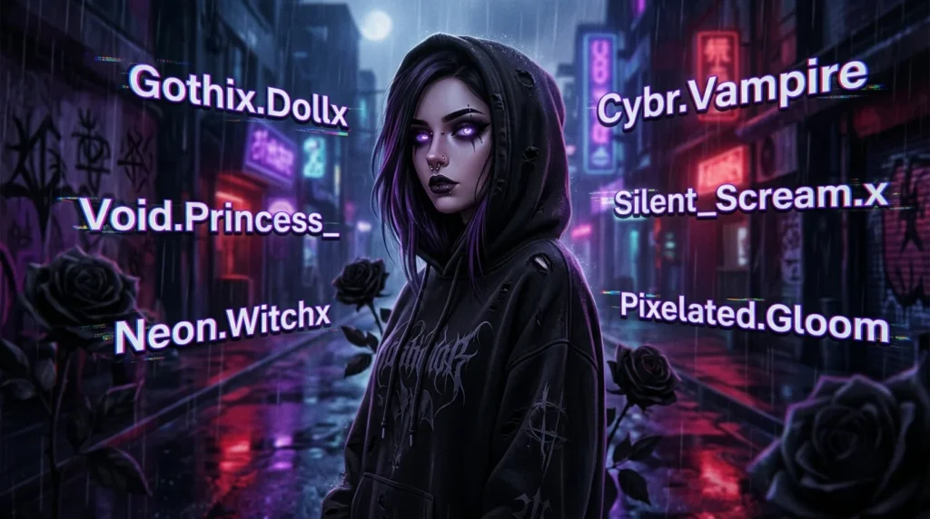Dark Aesthetic EGirl Usernames
