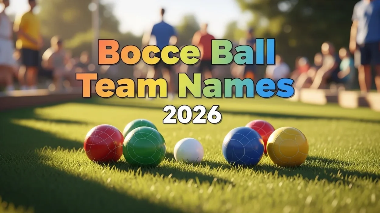 Bocce Ball Team Names
