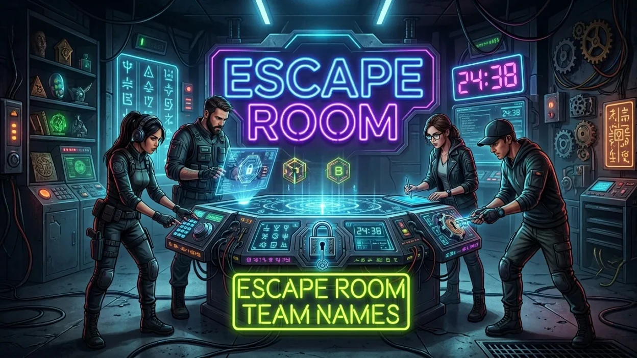 Escape Room Team Names