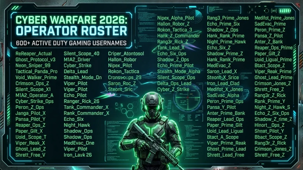 Military Usernames