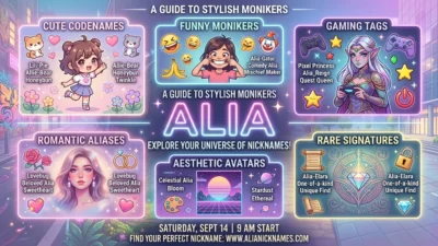 Nicknames for Alia