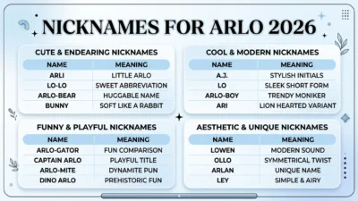Nicknames for Arlo