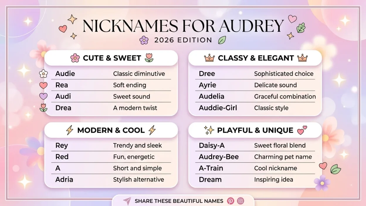 Nicknames for Audrey