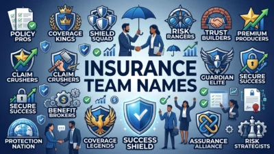 Insurance Team Names