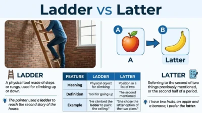 Ladder vs Latter