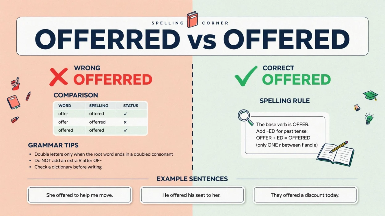 Offerred vs Offered