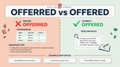 Offerred vs Offered