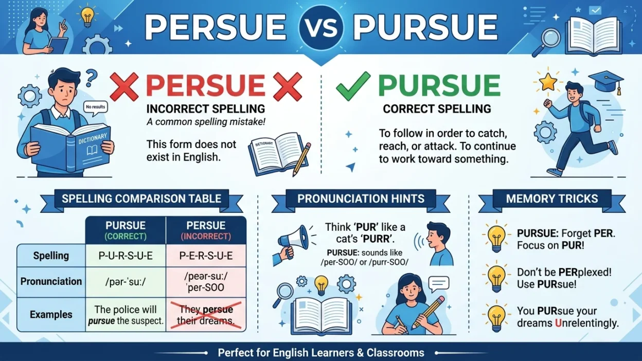 Persue vs Pursue