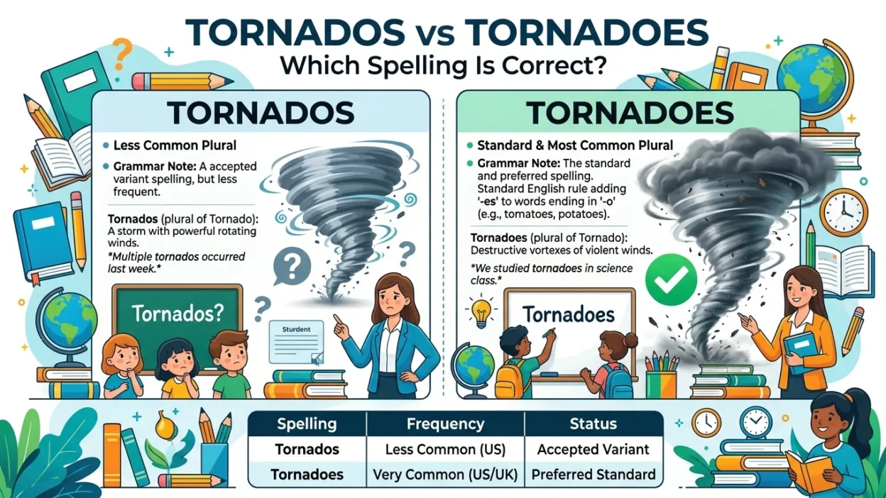 Tornados vs Tornadoes