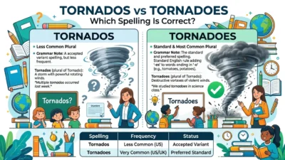 Tornados vs Tornadoes